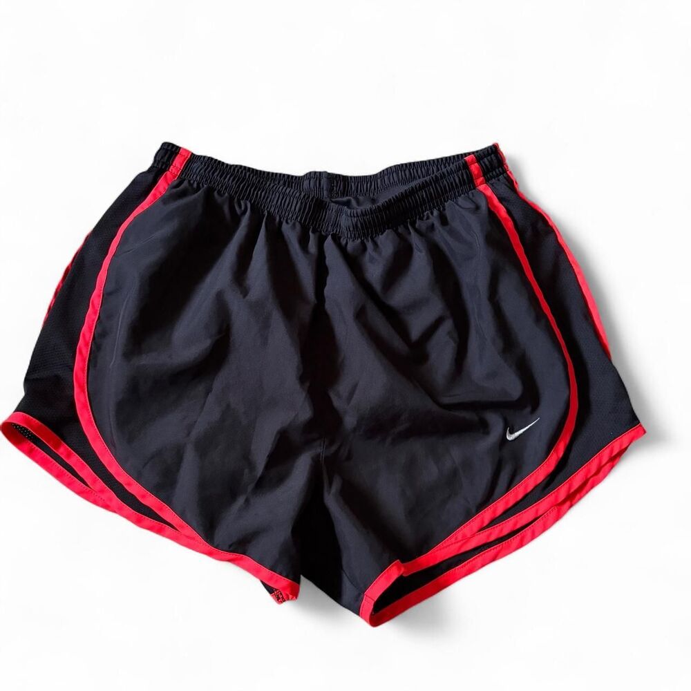 Nike Women's Black and Orange Shorts